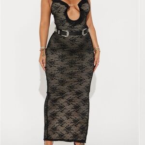 Elegant Black Lace Dress